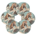 thumbnail image 2 of Tiger Surfing 6 Pcs Drink Coasters with Holder Absorbent Coasters Woven Coasters for Drinks Table Desk Protection Home Decor, 2 of 7