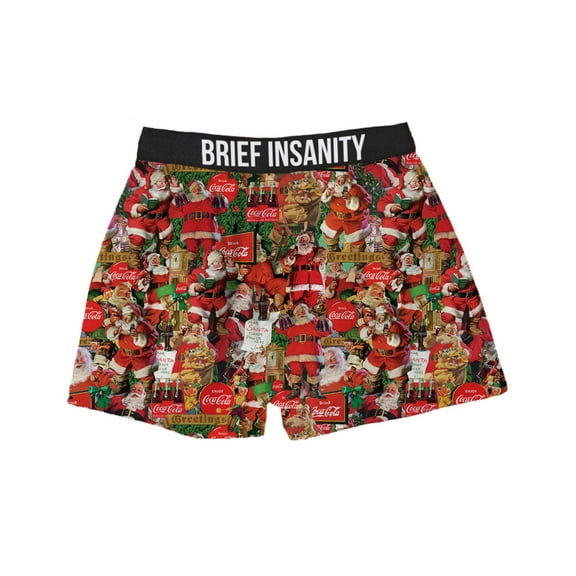 Coca Cola All Over Santa Boxer Shorts