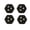 Black, variant on Vrorvz Adhesive Universal Pulleys Set of 4 with Three Bead Universal Wheels for Easy of Heavy Objects Smooth Silent 360 Degree Rotation for Home Office Furniture