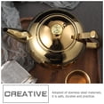 thumbnail image 2 of Stainless Steel Teapot Handled Tea Kettle Decorative Tea Maker Tea Ware, 2 of 9