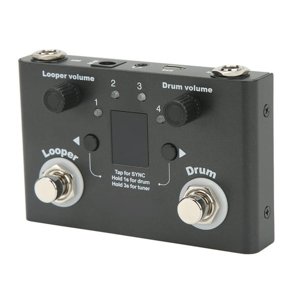 Drum Looper Pedal,Drum Looper Pedal 4 Loop Effect Phrase Loop Effect User-Friendly Design