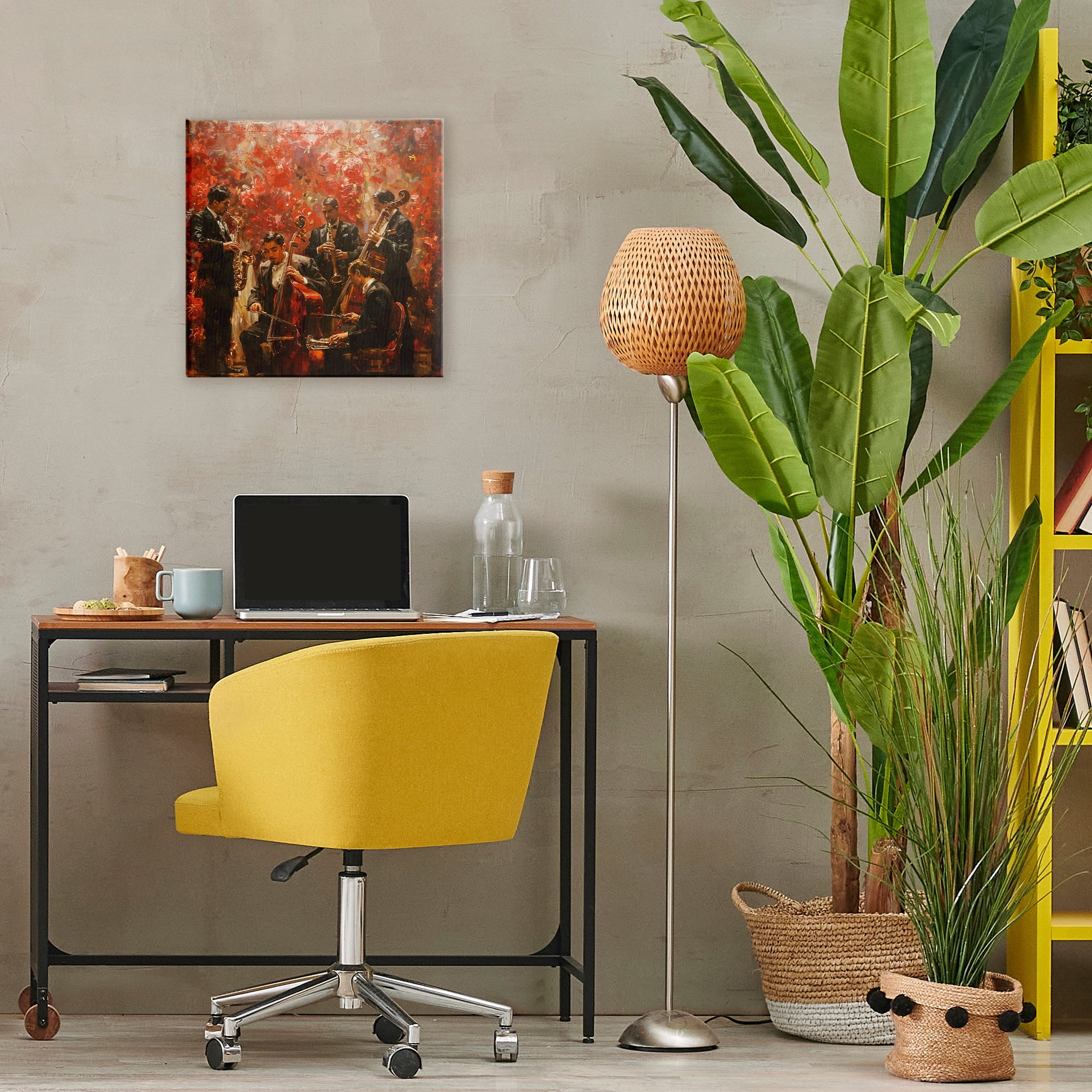 Stupell Industries Play More Jazz Performance Canvas Wall Art, design by Marta Wiley