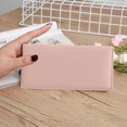 thumbnail image 6 of Abbraccia Womens Wallet Clutch Wallet Handbag Change Pouch with Zipper Pocket PU Leather Durable Trendy Business Billfold Cards Holder Pink, 6 of 10