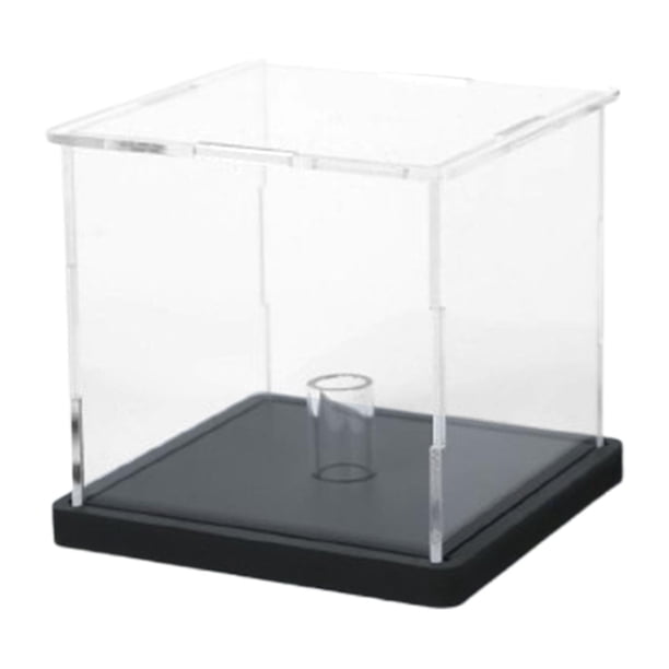 Case de exhibición de pelota de golf Clear pequeña caja de almacenamiento Cubo Protección contra el polvo Pantalla de béisbol Soporte de recuerdos