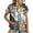 Multicolor, variant on Button Down Shirts for Women Tops Clearance Ladies' Fashionable Short Sleeved Lapel Casual Hawaiian Print Button Up