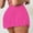 Hot Pink, variant on swim shorts women Women's Solid Color High Waisted Slim Boxer Swimming Bottoms Skirt Wrap Skirt Bikini Bottoms White + M
