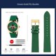 thumbnail image 3 of Correa de reloj para GUCCI YA1264065 Little Bee Bordado Gucci Correa de reloj de cuero genuino verde para hombres y mujeres Pulsera de 20 mm, 3 of 5