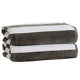 thumbnail image 1 of Market & Place 100% Cotton Cabana Stripe Beach Towel Sets, 30" x 60", Assorted Colors, 1 of 6