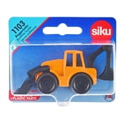 Backhoe Loader Yellow and Black Diecast Model by Siku