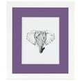 thumbnail image 2 of ArtToFrames 20x28" Matted Picture Frame with 16x24" Single Mat Photo Opening Framed in 1.25" Satin White Frame and 2" Grape Mat (FWM-3966-20x28), 2 of 8
