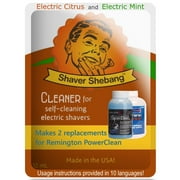 4 Remington PowerClean Replacements from 2 Shaver Shebang Citrus&Mint Concentrate Packets