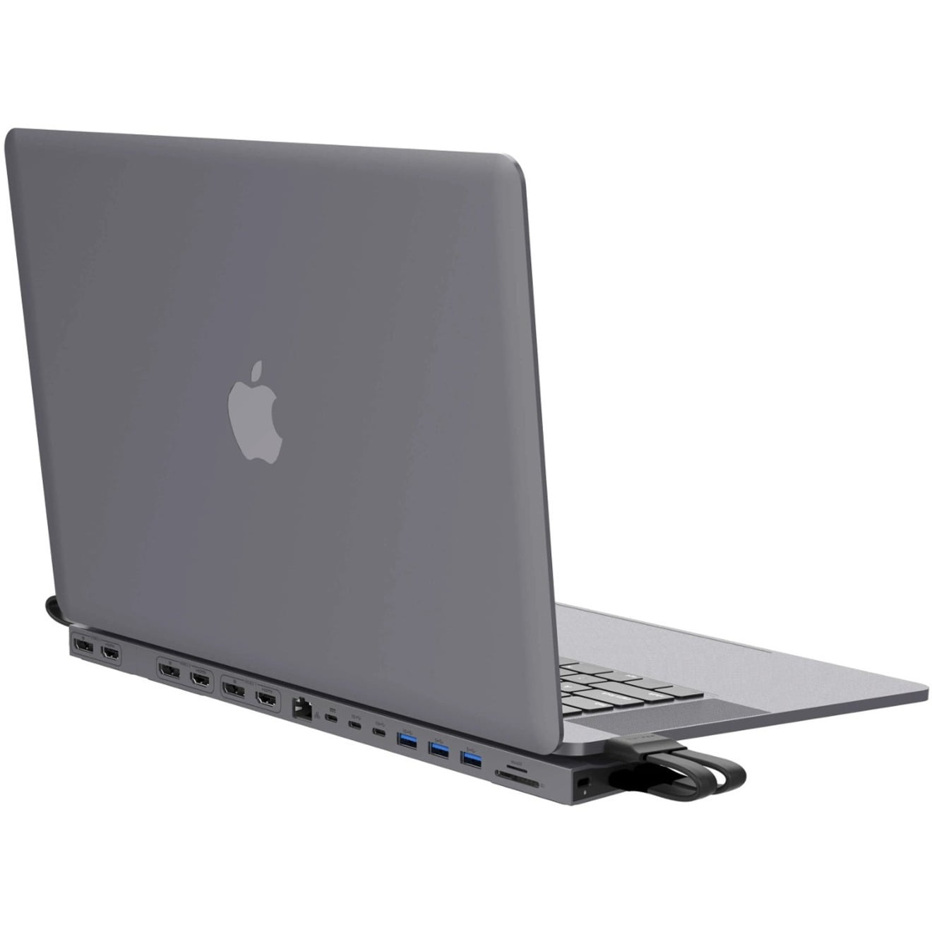 Hyper 4K Multi-Display Docking Station For 13"-14" MacBooks - for Notebook, Desktop PC - Memory Card Reader - microSD, SD - USB 3.2 (Gen 1) Type C - 3 Displays Supported - 4K, 5K, 6K - 3840 x 2160,...
