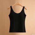 thumbnail image 5 of Besolor Womens Tank Tops with Built in Bras Summer Casual Comfy Basic Layer Tee Camisole Top Crewneck Sleeveless Tanks Loungewear, 5 of 6