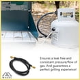 thumbnail image 5 of 5' LP Propane Gas Hose Pressure Washer, Air Hose Assembly 3/8" Female Flare x 3/8" Female Flare Coupling Connector [3292] High or Low Pressure for LP Gas Air Compressor RV BBQ Grills Heaters ECT, 5 of 10