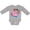 AC-Heather Grey, variant on Inktastic Flamingo with Sunglasses Pool Float and Drink Boys or Girls Long Sleeve Baby Bodysuit