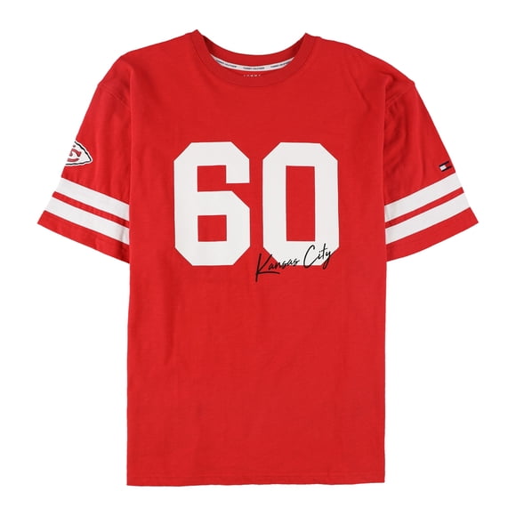 Tommy Hilfiger Mens Kansas City Chiefs Graphic T-Shirt, Red, Medium