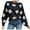 Black, variant on Gubotare Women's Long Sleeve Crewneck Sweater 2025 Fall Printed Cute Oversized Knitted Pullover Tops Trendy Clothes (Blue,S)