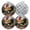 Black3190, variant on 4 PCS Pot Holders for Kitchen,Potholders Sets with Hook for Oven,Cooking,Baking,Colorful Cat With Floral Background And Bell Collar
