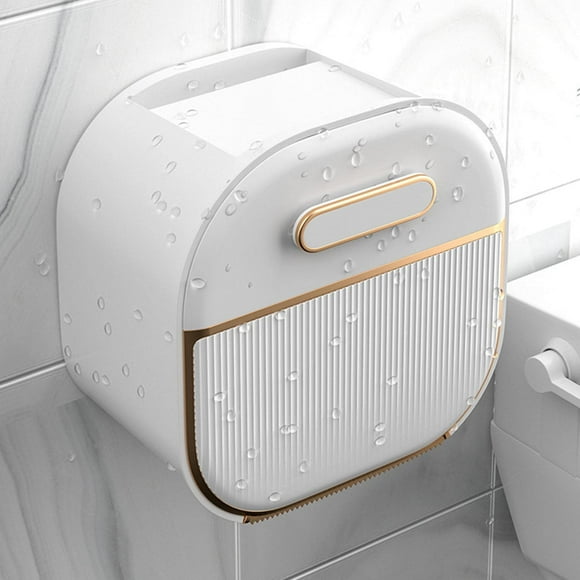 JINYISI Paper Towel Dispenser, Paper Towel Dispenser countertop, Bathroom Paper Towel Holder, Hand Towel Dispenser, White