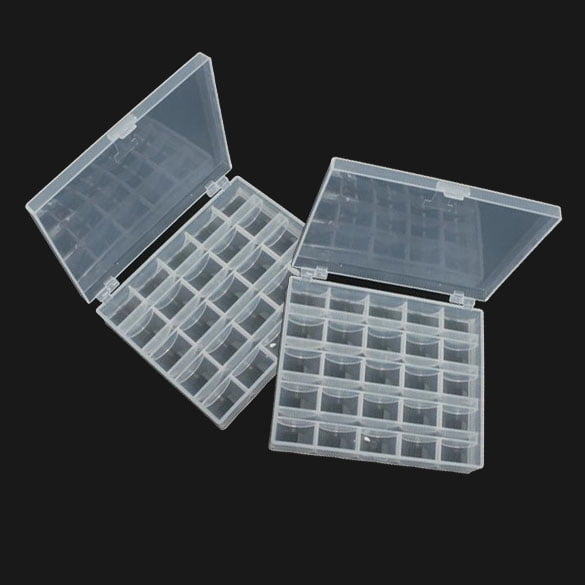 Sywqhk Caja de almacenamiento de bobinas vacías para máquina de coser translúcida, 2 uds., organizador de carretes Sywqhk Para estrenar
