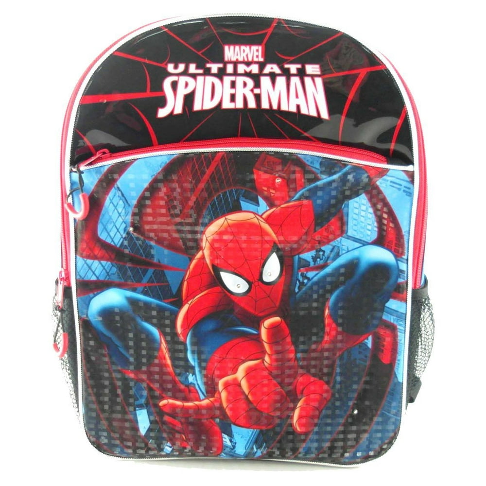 Marvel - Backpack - Marvel - Spiderman Light Up Large School Bag New ...