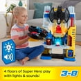 thumbnail image 4 of Imaginext DC Super Friends Ultimate Headquarters Playset with Batman Figure, 10 Piece Preschool Toy, 4 of 8