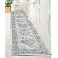 thumbnail image 3 of Findosom 2'x8' Hallway Runner Rug Washable Vintage Kitchen Laundry Runner with Non Slip Backing Farmhouse Entryway Living Room Floor Mat Stain Resistant Runner Carpet Gray, 3 of 6