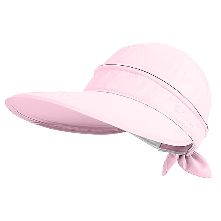 Hauaitttt Wide Brim Ponytail Adjustable Beach Hat Sun Hat  display picture 1