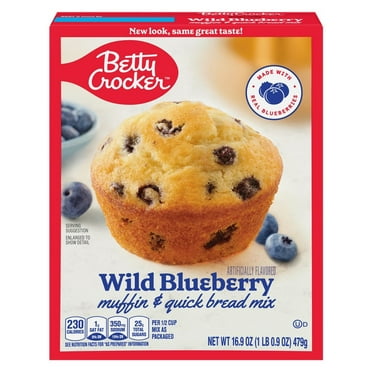 2X - Betty Crocker Wild Blueberry Premium Muffin Mix & Quick Bread Mix - 16.9 oz