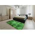 thumbnail image 4 of Ahgly Company Indoor Rectangle Patterned Deep Emerald Green Area Rugs, 7' x 9', 4 of 6