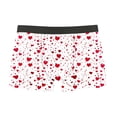 thumbnail image 2 of UVEASISHA Mens Valentines Boxer Briefs Funny Novelty Heart Underwear Comfort Breathable Soft Underpants Stretchy Low Rise Boxers Gift for Boyfriend Red S, 2 of 3