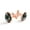 Color 2, variant on Men's Classic Stainless Steel, Pineapple Stripes Pattern Cufflinks Business Wedding Shirts, Rose Gold