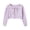Purple, variant on Little Girls Clothes Long Sleeve Knit Cardigan Open Front Bowknot Hollow out Lightweight Sweater Fall Casual Cropped Cover up Tops