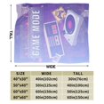 thumbnail image 4 of XMXY Fleece Throw Blanket for Couch, Funny Gaming Mode Lightweight Plush Fuzzy Cozy Soft Bed Blankets and Throws for Sofa, 60"x50" inches, 4 of 8
