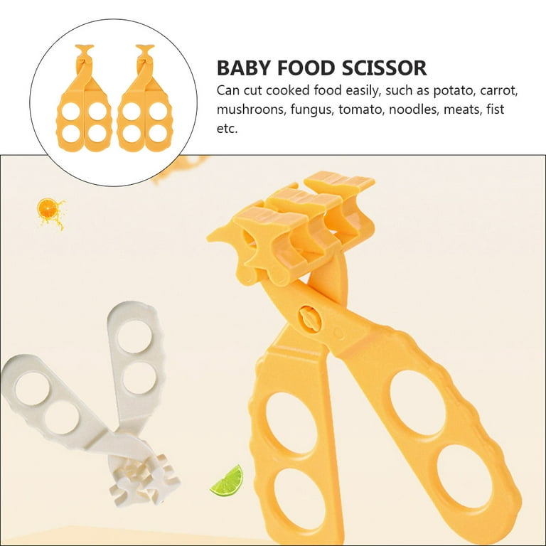 2pcs Baby Food Scissors Cutter Masher Chopper Baby Food Cut Kitchen Shears, Size: 5.91 x 3.94 x 1.18
