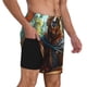 thumbnail image 2 of Fotbe Maple Meditating Bear Traje de Baño para Hombre – Shorts de Natación de Secado Rápido con Forro y Bolsillos-3X-Large, 2 of 6