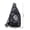 Black, variant on Sling Bags for Women Men, Cloth Small Crossbody Bags, Multi-Pocket Crescent Shoulder Bag Lightweight Tote Sports Chest Bag with Adjustable Strap Reflective Design for Outdoor Travel Commute