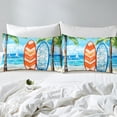 thumbnail image 4 of Erosebridal Sea Surfing Sheet Set Twin,Ocean Beach Bedding Sets Twin Size,Teenager Bedroom Decor,Breathable,3pcs, 4 of 7