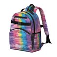 thumbnail image 2 of Colorful Tie Dye Pattern Backpack for School,Cute School Bag,Schoolbag with Adjustable Shoulder Straps & Padded Back,15.25"x11.5"x5.25", 2 of 5