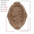 thumbnail image 3 of VZLX-Madera tallada Floral Natural único, artesanías de figuritas de madera, apliques de esquina, Marco, pared, puerta, muebles, tallado en madera, decorativo, 3 of 4