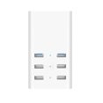 thumbnail image 1 of Cargador Usb Inteligente Universal 6 Puertos De Salida Convertidor De Carga Rápida Usb Indicador De Carga Adaptador De Carga Usb Kearding EL013380-01, 1 of 6