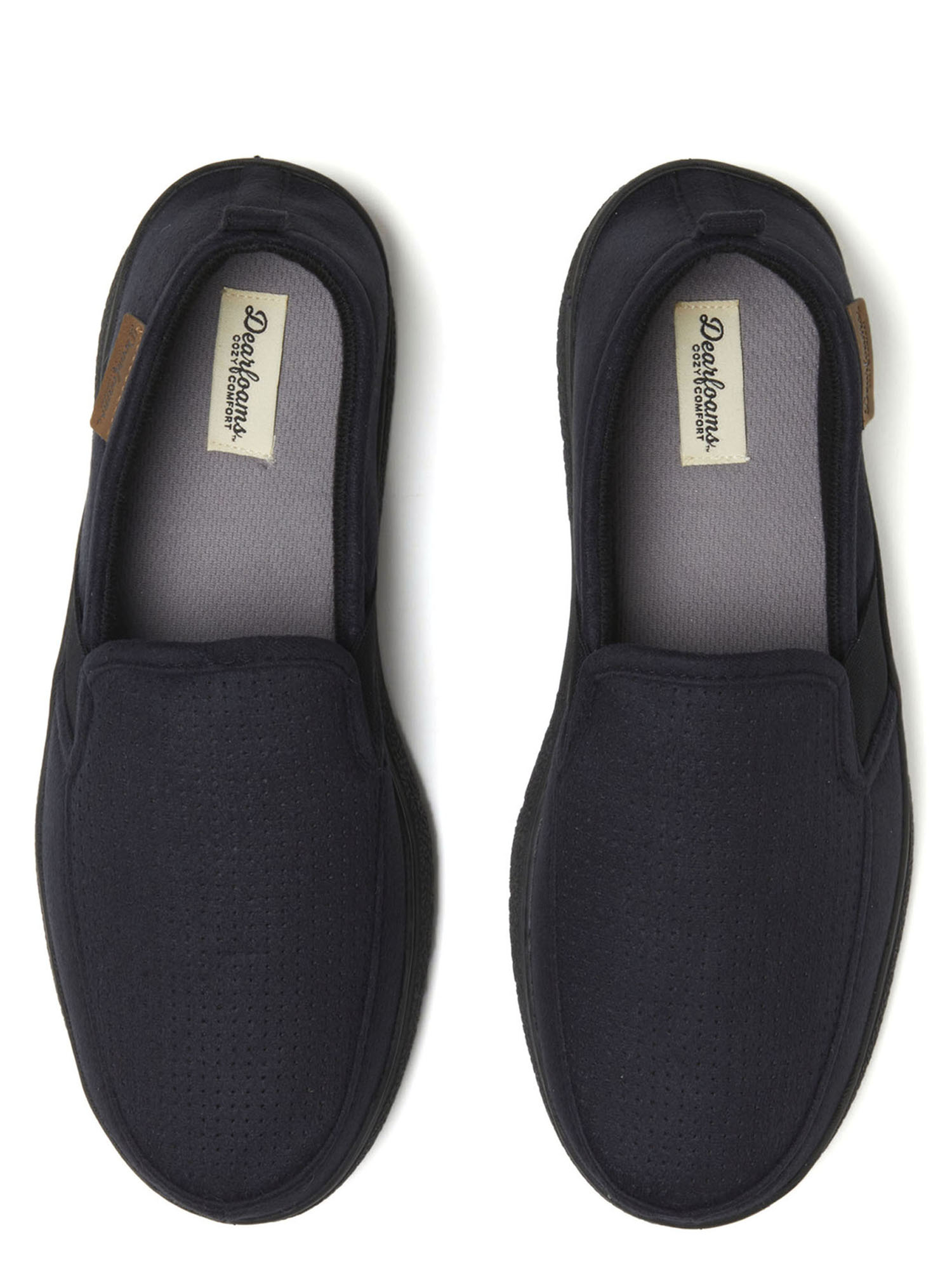Dearfoams Men's Perforated Microsuede Moccasin Slippers photo 4
