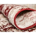 thumbnail image 3 of Unique Loom 3134082 4 x 6 ft. Salle Garnier Sofia Rectangular Rug, Burgundy, 3 of 5