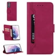 thumbnail image 1 of Wallet Case for Galaxy S22 Credit Card Holder, Retro Design Magnetic Clasp PU Leather &  Soft TPU interior Folio Kickstand Durable Cover For Samsung Galaxy S22 Plus,
Winered, 1 of 12
