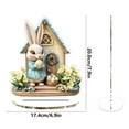 thumbnail image 3 of Decoración acrílica de escritorio con forma de conejito de Pascua | Adorno hueco para centro de mesa festivo | Decoración de Pascua para el hogar, la oficina y la estantería, 3 of 5