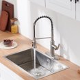 thumbnail image 2 of Premium Stainless Steel Pull-Out Kitchen Faucet with Flexible Spray Head for Effortless Sink Tasks - Durable Design , Modern Touchless Infrared Sensor Kitchen Faucet Water-Saving & Hygienic Cooking, 2 of 12