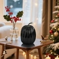 thumbnail image 4 of PPgejGEK Large Black Faux Pumpkin Model 12 Inch Halloween Foam Fake Pumpkin Christmas Decoration Prop for Indoor Outdoor Party Decor, 4 of 6