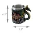 thumbnail image 4 of Zeckos Gothic Dragon Tankard Celtic Knot work Mug w/Stainless Steel Insert, 4 of 4