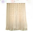 thumbnail image 4 of UKCOCO Beige Window Curtain with Hollow Star Pattern Double Layer and Grommet for Light Blocking, 4 of 5