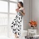 thumbnail image 5 of Balery Black Rabbit Pantalones de pijama para mujer, pijamas ultraligeros, pantalones de estar por casa-Medium, 5 of 6